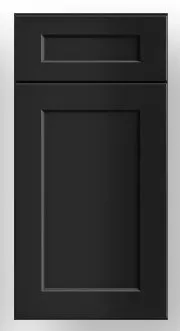Black Shaker door
