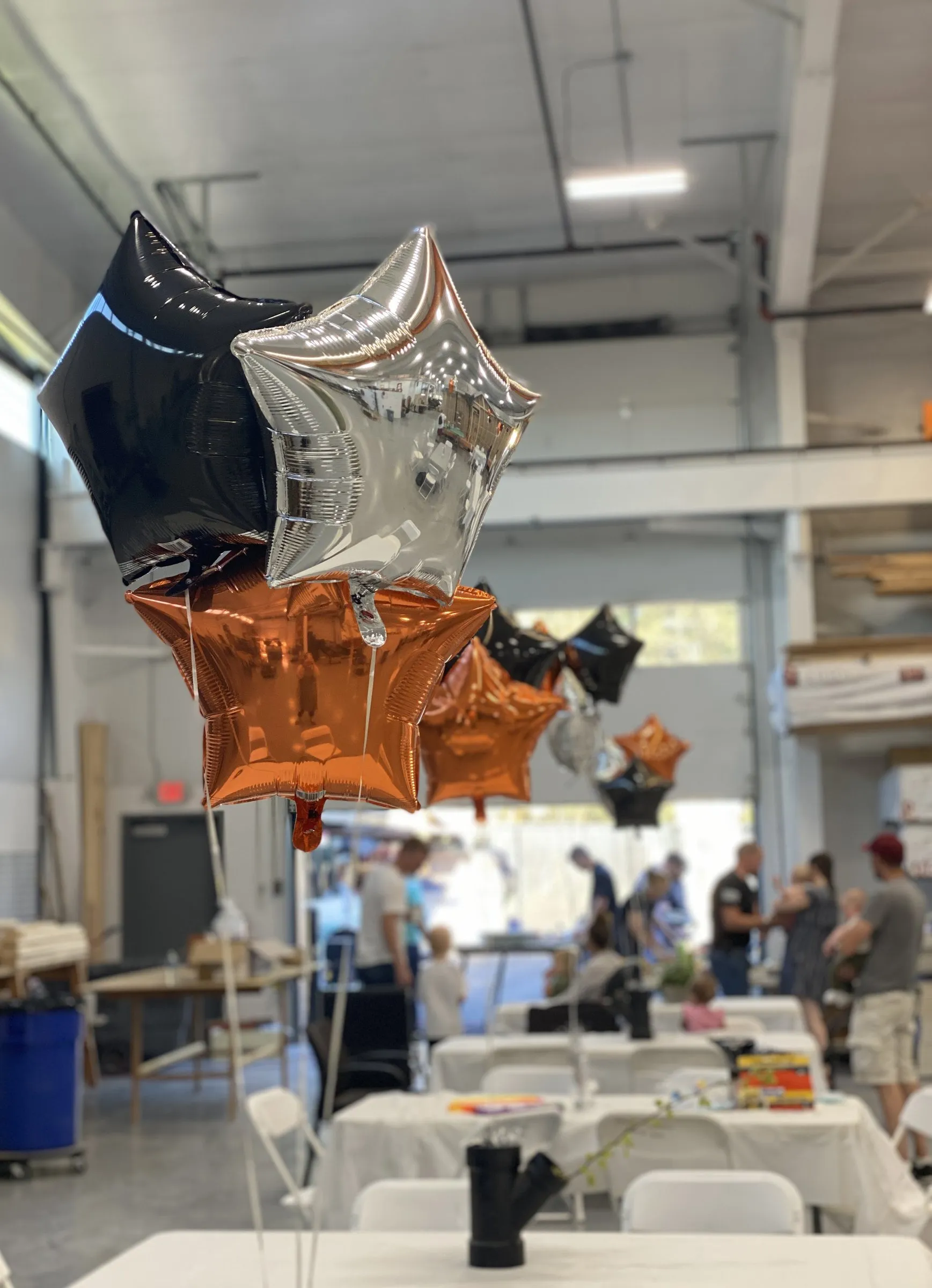 Wolf team celebrating in the factory