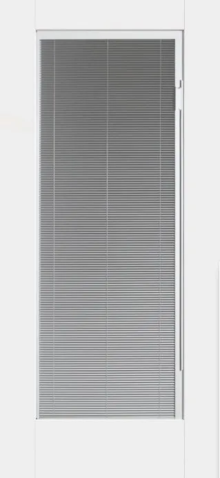 White full-lite glass door