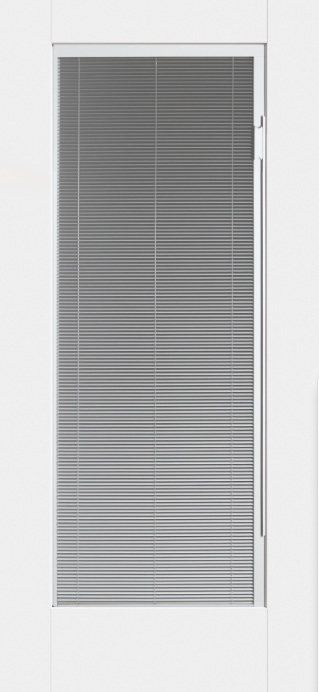 White full-lite glass door