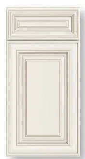 Haven antique white raised-panel door