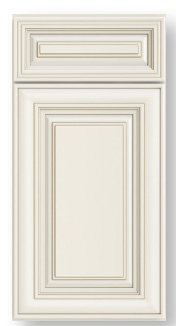 Haven antique white raised-panel door