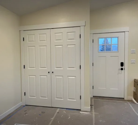 Utility closet with double doors