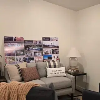 Living room in a Wolf Model E home.