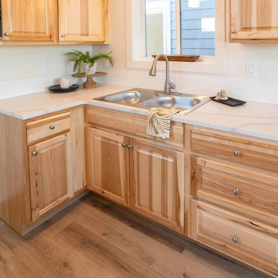 Wolf Model K L-shaped kitchen.