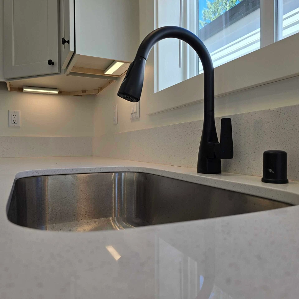 Undermount kitchen sink in Wolf Model F home