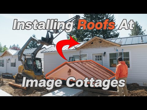 Roofing the cottages at Image District