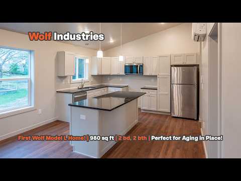 Model L tour — 984 sq ft, built for aging in place