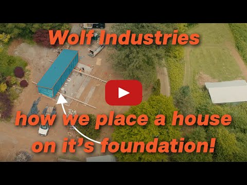 Setting a Model I on its foundation