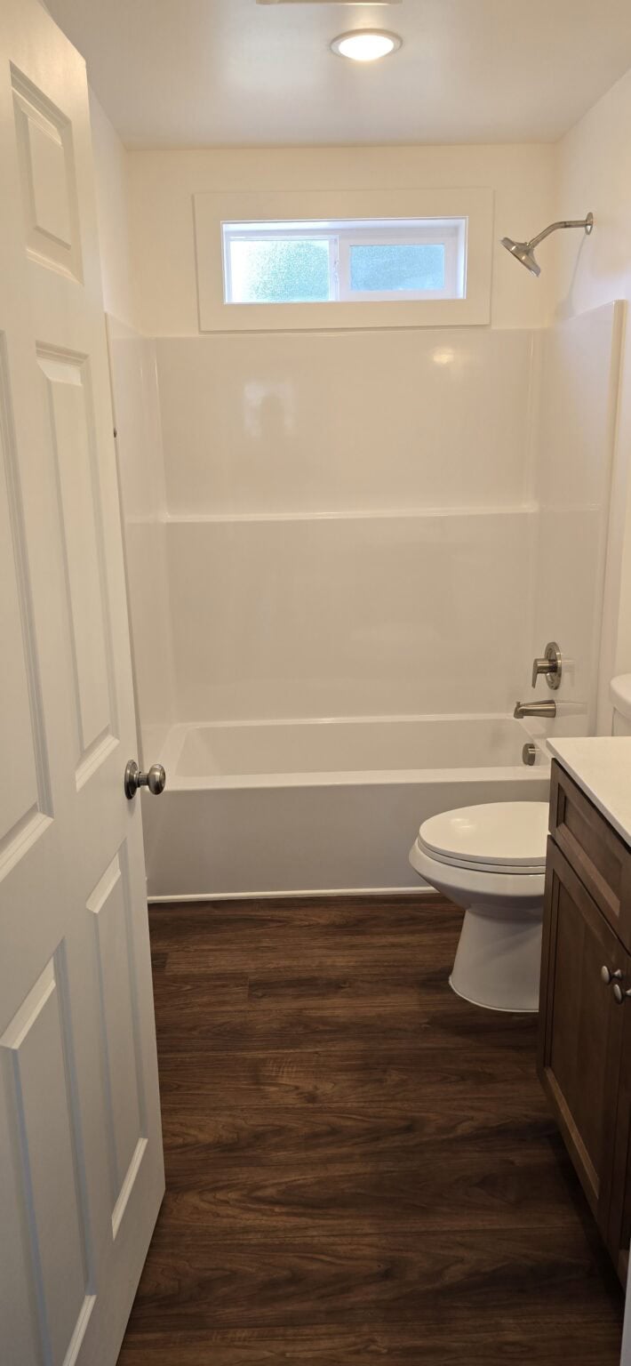 Second bathroom in a Wolf Model I home