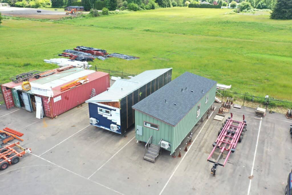 Aerial View of the Wolf Yard with a Wolf Model F and half a Model I