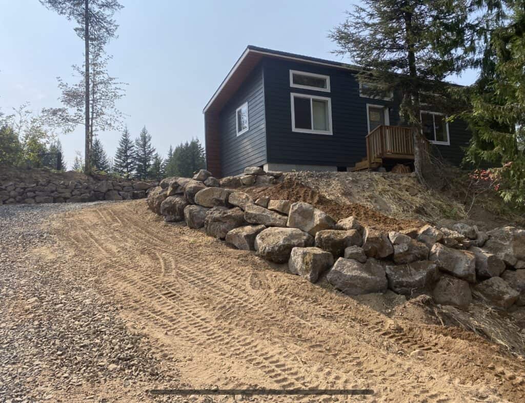 Grey and white Wolf Model E home.