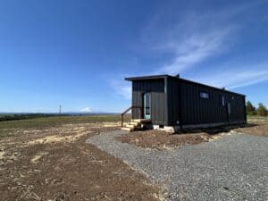 Black Wolf Model E home with view of Mt Adams.
