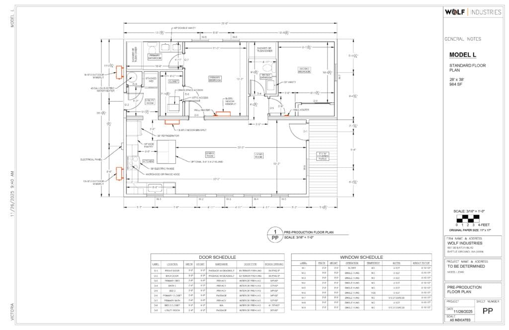 Wolf Model L Floor Plan