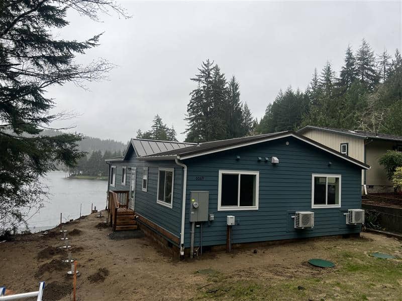 Wolf Model I modular home with a lake view in Florence OR