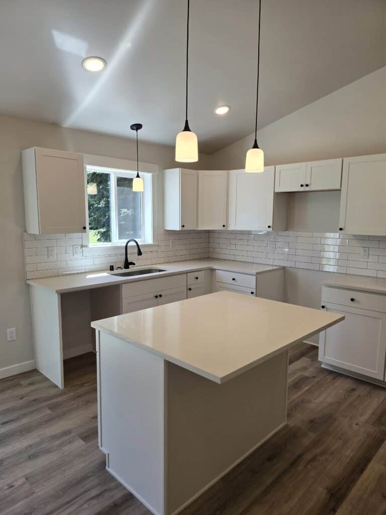 Full Island Kitchen in a Wolf Model L ADU